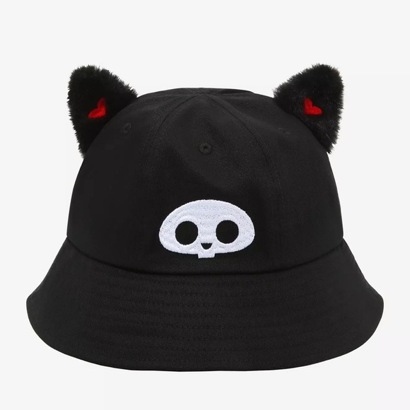 Skelanimals Kit 3D Ears Bucket Hat Black - Picture 1 of 4